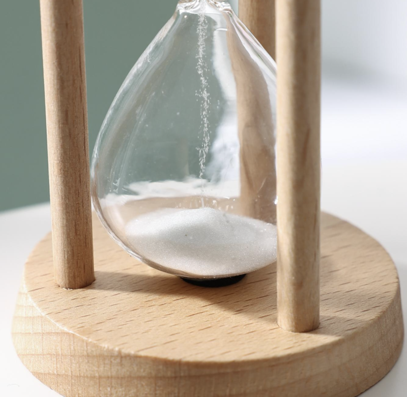 1pc Glass Funny Letter Graphic 5 Minutes Timer For Home Decoration Best Gifts - Image 3